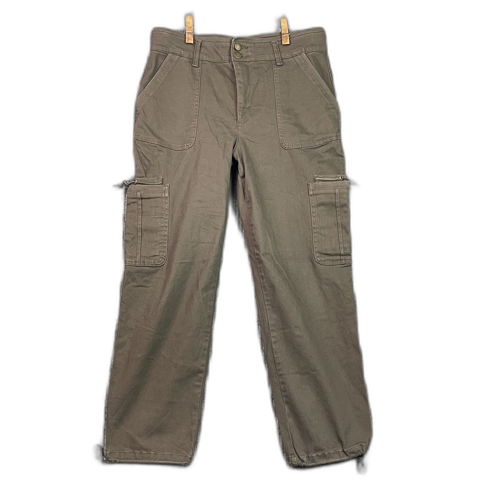 Democracy "Ab"Solution Cargo Pants Womens 10 Cotton Stretch Workwear Outdoor